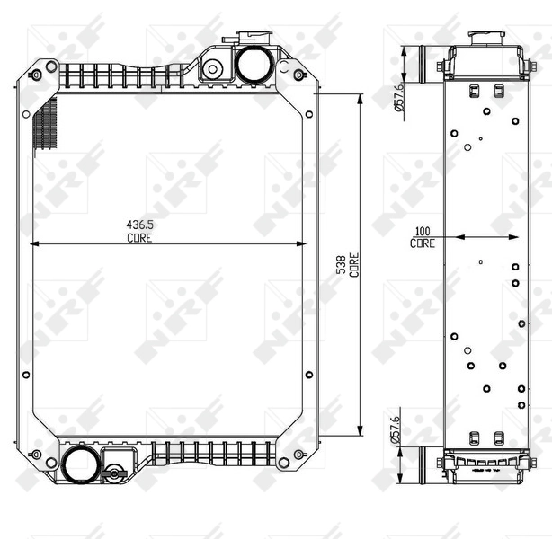 Compre 54070 NRF Radiador de esfriamento de motor