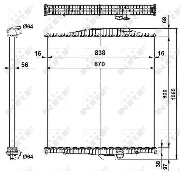 Compre Radiador de esfriamento de motor Volvo Trucks TRUCK FH12 