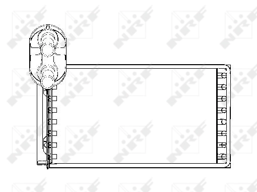 Compre 53550 NRF Radiador de forno (de aquecedor)
