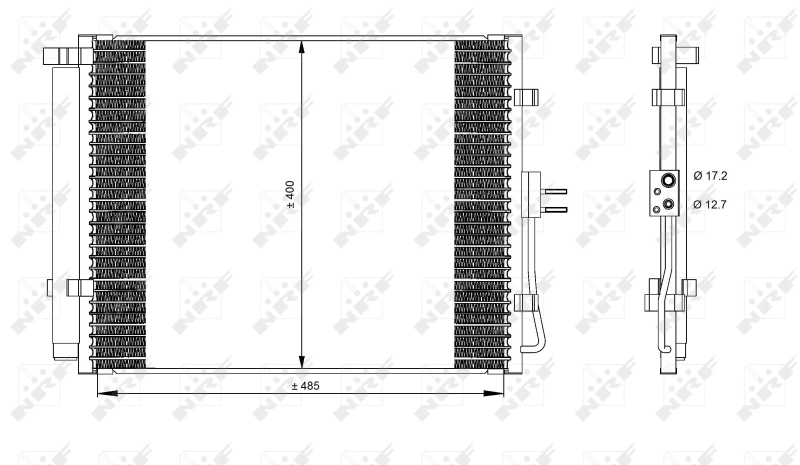 Radiador de aparelho de ar condicionado KIA Soul I AM