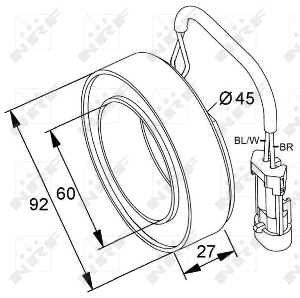 Acoplamento (bobina magnética) do compressor de aparelho de ar condicionado Opel Astra preço, a partir de 37,62 USD