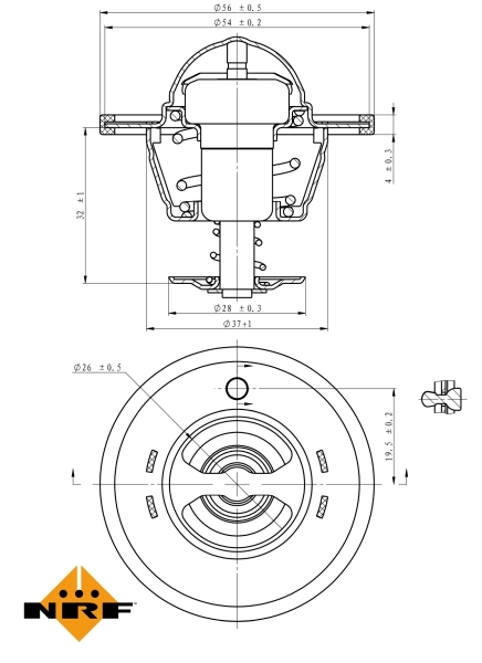 Termostato 725180 NRF