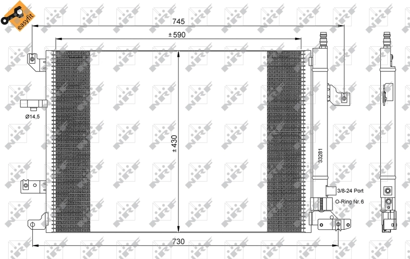 Compre 35739 NRF Radiador de aparelho de ar condicionado