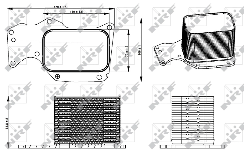 Radiador de óleo NRF 31284
