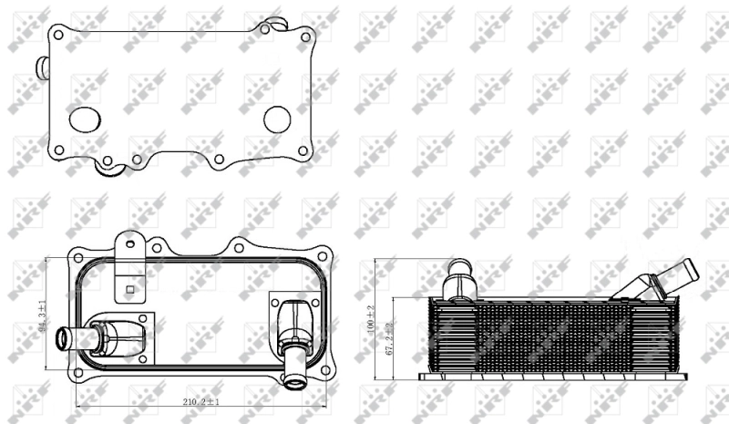 Radiador de óleo (frigorífico), debaixo de filtro Mahle Original CLC321000S