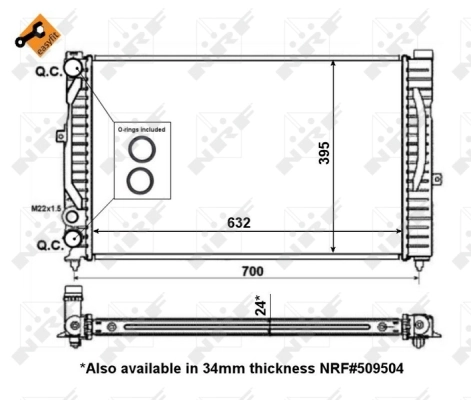 Radiador de esfriamento de motor AND 3L121030 preço, a partir de 88,53 USD