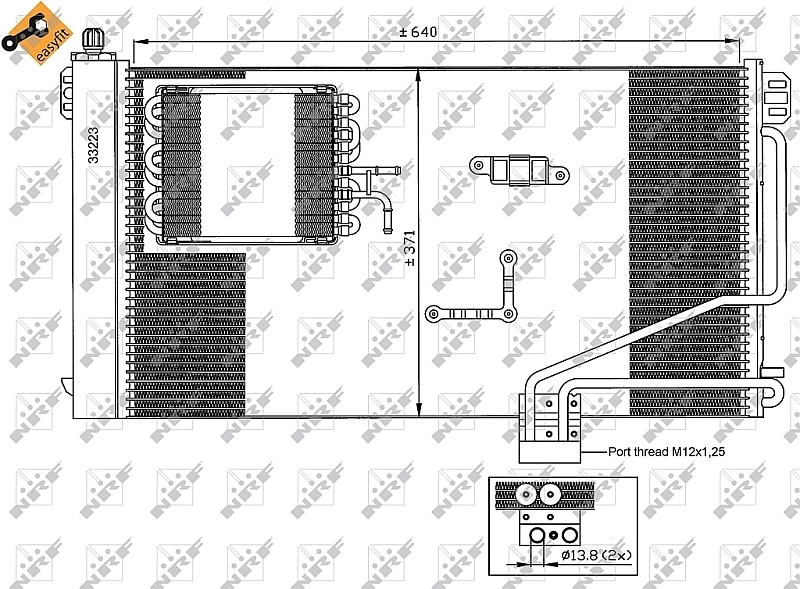 Compre 35536 NRF Radiador de aparelho de ar condicionado