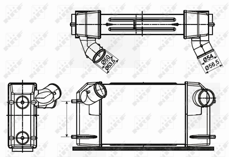 Radiador de intercooler para Land Rover Discovery II LJ ,LT