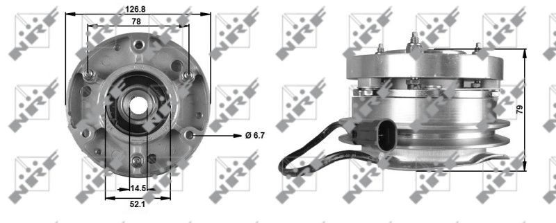 Acoplamento viscoso de ventilador de esfriamento 99447017 Iveco