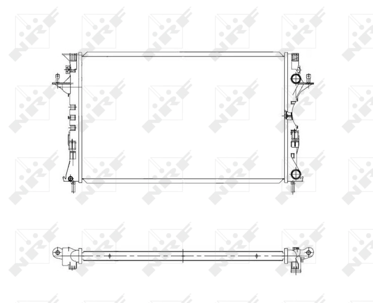 Compre 58319 NRF Radiador de esfriamento de motor