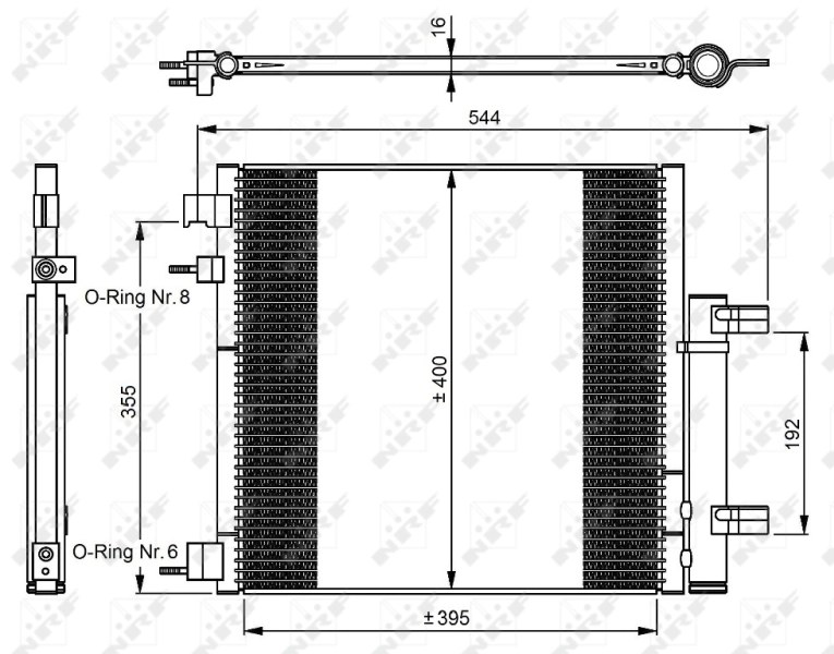 Radiador de aparelho de ar condicionado para Chevrolet Spark (Matiz)  M300