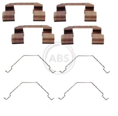 Kit de molas de fixação de sapatas de disco dianteiras para Mazda 626 V GF