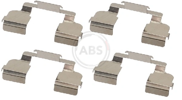 Kit de molas de fixação de sapatas de disco dianteiras para Renault Clio BB, CB