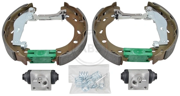 554974 VALEO Sapatas do freio traseiras de tambor, montadas com cilindros, kit