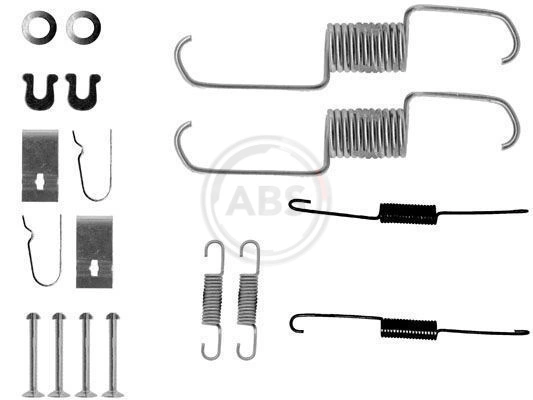 Kit de montagem das sapatas traseiras de tambor Suzuki Jimny  SN, JB