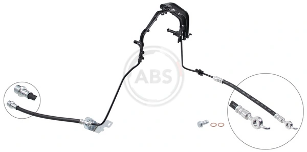 9837314380 Peugeot/Citroen Mangueira do freio traseira esquerda