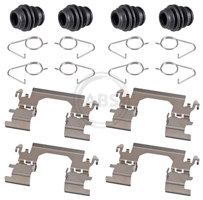 Kit de molas de fixação de sapatas de disco dianteiras para Nissan Qashqai II J11