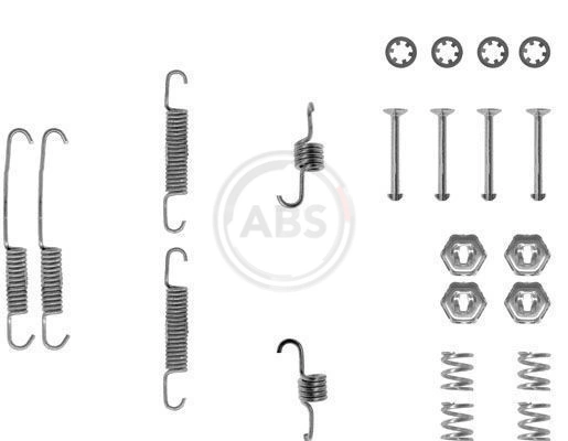 Kit de montagem das sapatas traseiras de tambor Ford Fiesta III GFJ ao melhor preço