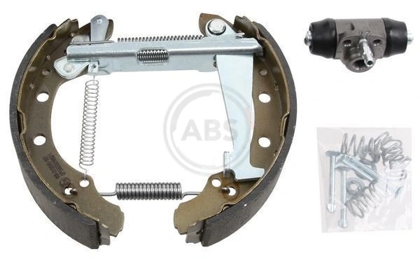 Sapatas do freio traseiras de tambor, montadas com cilindros, kit para Volkswagen Passat 32B