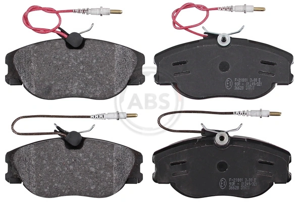 Sapatas do freio dianteiras de disco 0077362344 Fiat/Alfa/Lancia