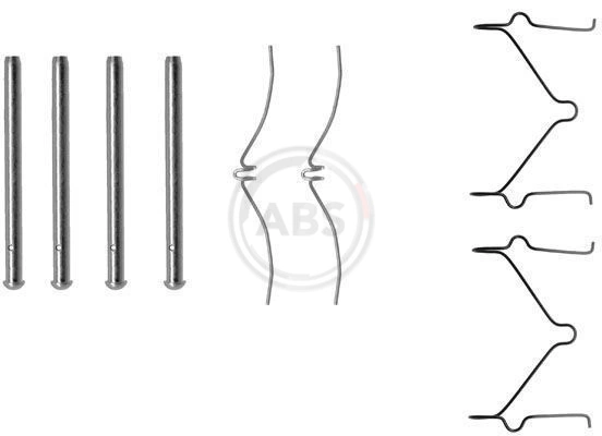  Kit de molas de fixação de sapatas de disco dianteiras Mazda 323 F IV hatchback (BG) (1989 - 1994) F IV