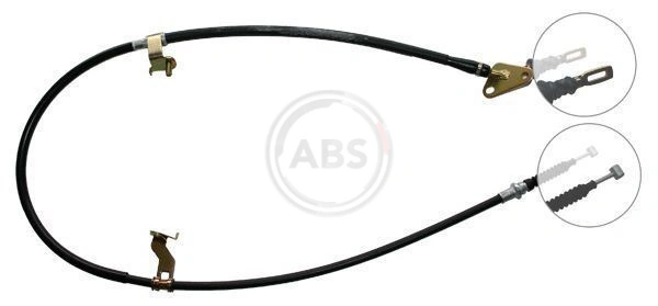 Cabo do freio de estacionamento traseiro esquerdo para Mazda 323 BA
