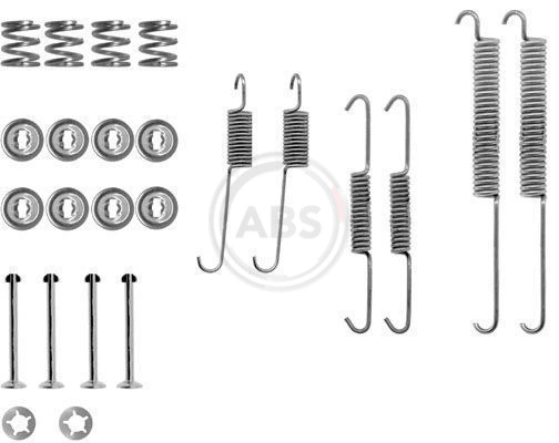 Kit de montagem das sapatas traseiras de tambor Renault LOGAN I LS ao melhor preço