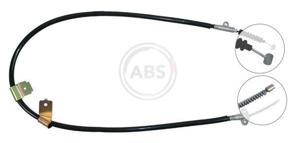 Cabo do freio de estacionamento traseiro direito para Nissan Sunny N14