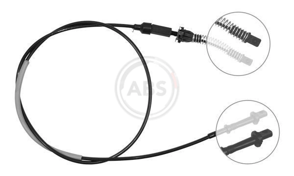 Cabo/pedal de gás (de acelerador) para Ford Escort GAA, AWA, ABFT, AVA