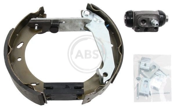 Sapatas do freio traseiras de tambor, montadas com cilindros, kit para Ford Escort AVL