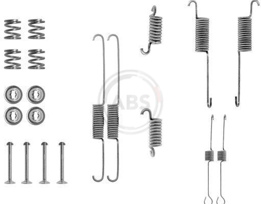 Kit de montagem das sapatas traseiras de tambor para Ford Sierra BNG