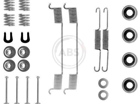 Kit de montagem das sapatas traseiras de tambor para Nissan Sunny N14