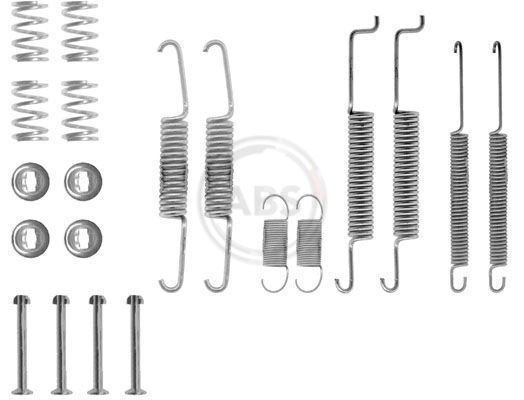 Compre Kit de montagem das sapatas traseiras de tambor Audi 100 
