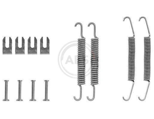 Kit de montagem das sapatas traseiras de tambor para Fiat Panda I 141A