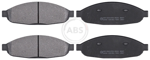 Compre 2AMV3358AB Chrysler Sapatas do freio dianteiras de disco