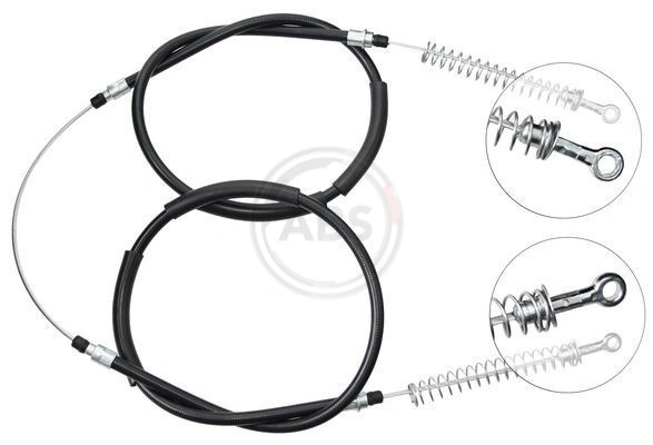 Cabo traseiro direito/esquerdo do freio de estacionamento 705004 Beca Cables
