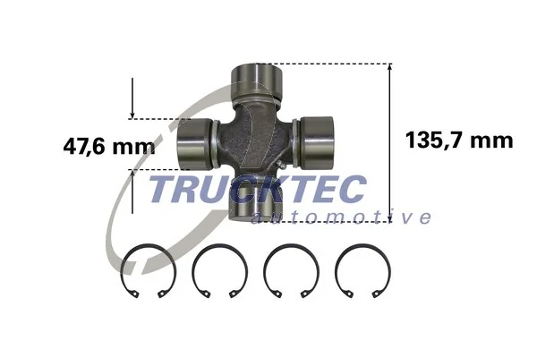Cruzeta da junta universal traseira GMB GU4000