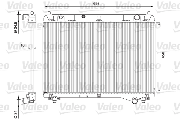  Radiador de esfriamento de motor Suzuki Grand Vitara SUV (JB) (2005 - 2026) 
