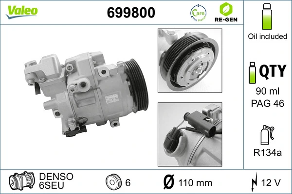 Compre A0002307911 VAG Compressor de aparelho de ar condicionado