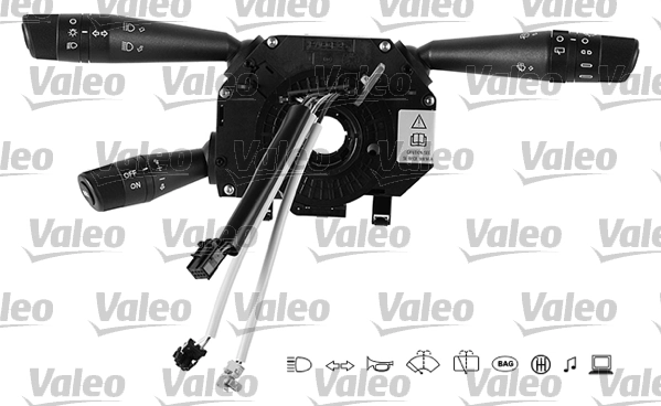 Comutador instalado na coluna da direção, montado Fiat/Alfa/Lancia 735521318