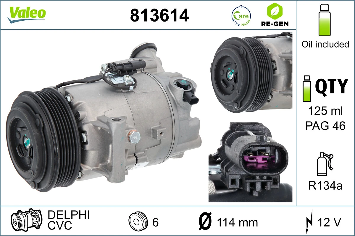 Compressor de aparelho de ar condicionado 1618427 General Motors