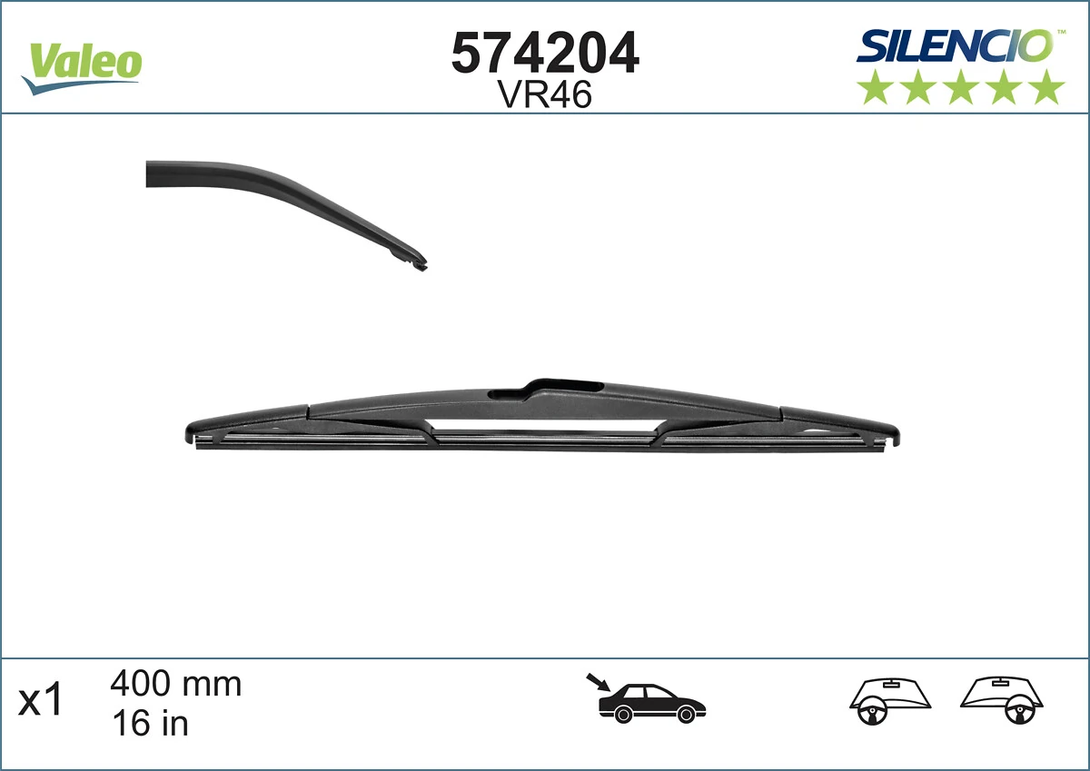 Limpa-pára-brisas de vidro traseiro VALEO 574204 preço, a partir de 10,96 USD