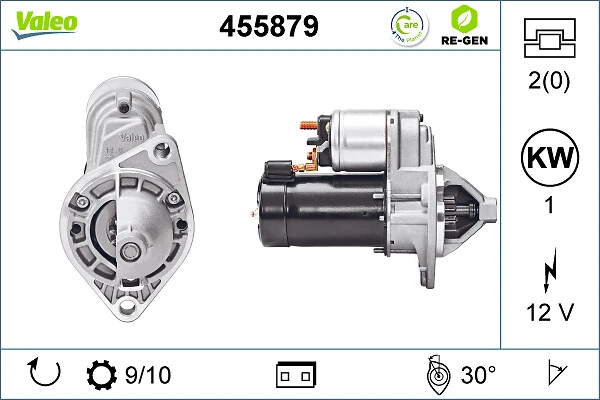 Compre 455879 VALEO Motor de arranco