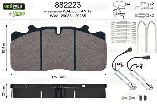 Compre 500055372 Iveco Sapatas do freio dianteiras de disco