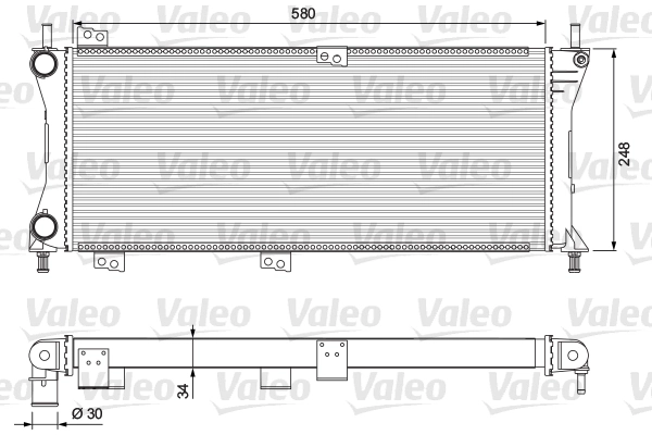 Radiador de esfriamento de motor Fiat Panda I hatchback (141A) (1982 - 2003) I
