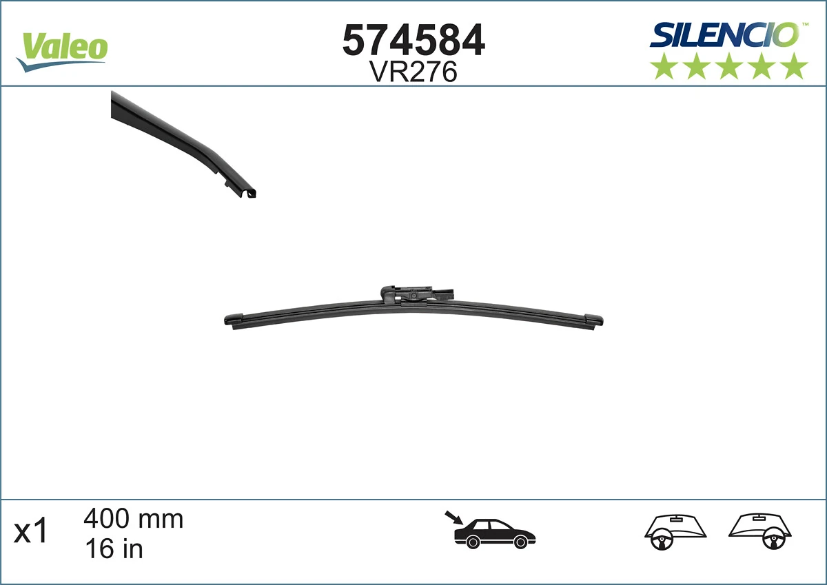 Compre 95599410 Peugeot/Citroen Limpa-pára-brisas de vidro traseiro