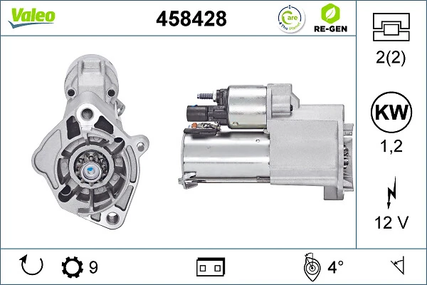 Compre 458428 VALEO Motor de arranco