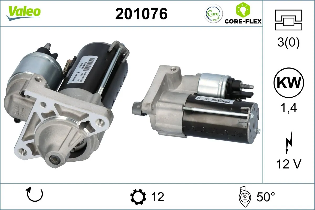 Compre 201076 VALEO Motor de arranco
