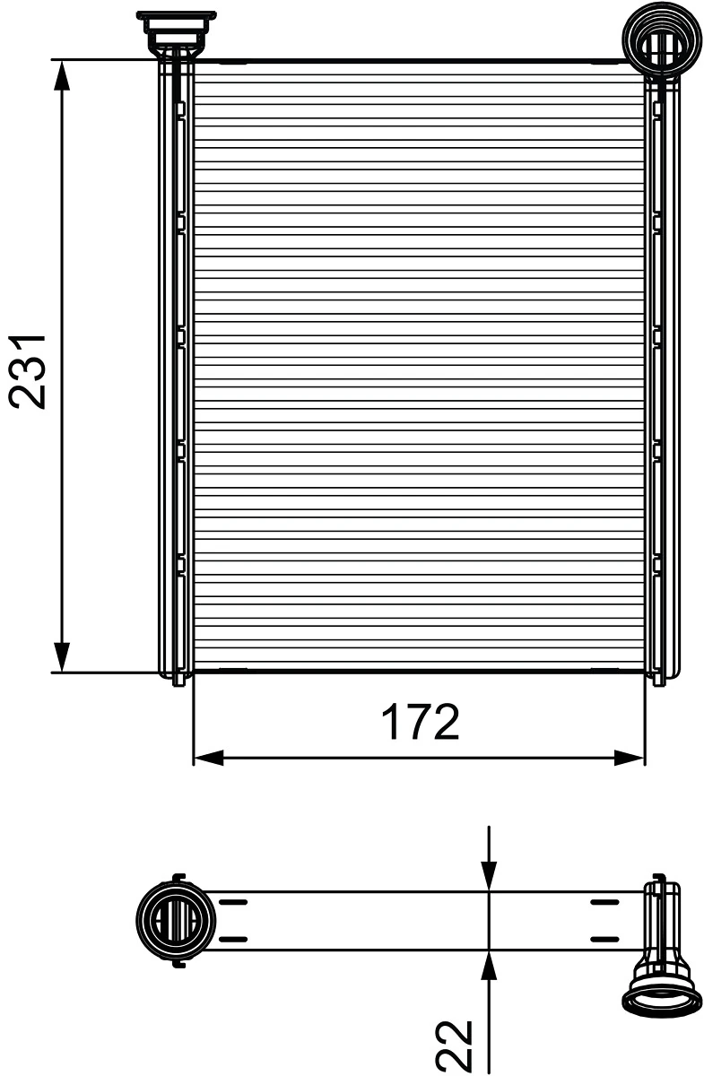 H21350 Sato Tech Radiador de forno (de aquecedor)