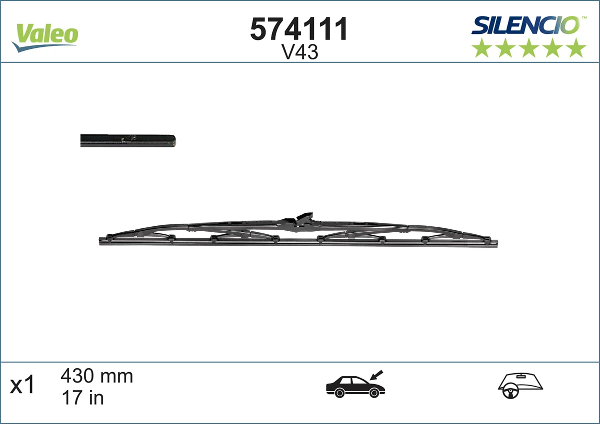 Limpa-pára-brisas de vidro traseiro VALEO 574111 preço, a partir de 10,38 USD
